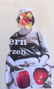 by Anna, 12 y.o., Einsiedeln, Switzerland.  Created during the «Blümchen Siebenblatt» workshop in the frame of Bilderausstellung «Im Dialog mit neuer Heimat», Einsiedeln, May 20–21, 2017.